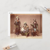 鎧を着た侍 カード (正面/裏面インサイチュ)