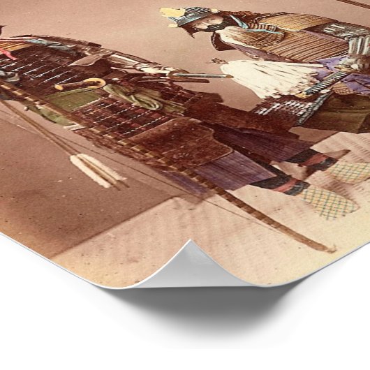 鎧を着た侍 ポスター (角)