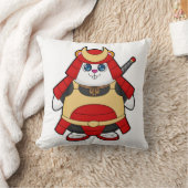 鎧を着た戦士としてのハムスター クッション (ブランケット)