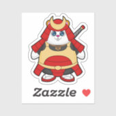 鎧を着た戦士としてのハムスター シール (シート)