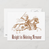 鎧を着輝くた騎士 ポストカード (正面/裏面)