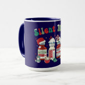 鎮静剤をイメージしたクリスマスデザイン「静かな夜」 マグカップ (正面左)