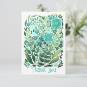 鎮静抽象芸術フローラフラットサンキューカード サンキューカード (スタンド正面)