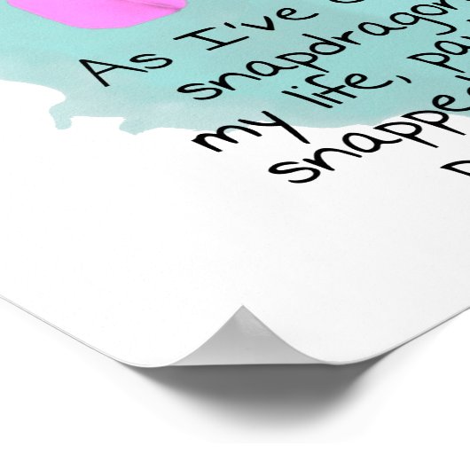 鏡おもしろいに映る老婆 ポスター (角)