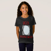 鏡おもしろいメンズ女性との醜いクリスマスのセーター Tシャツ (正面フル)