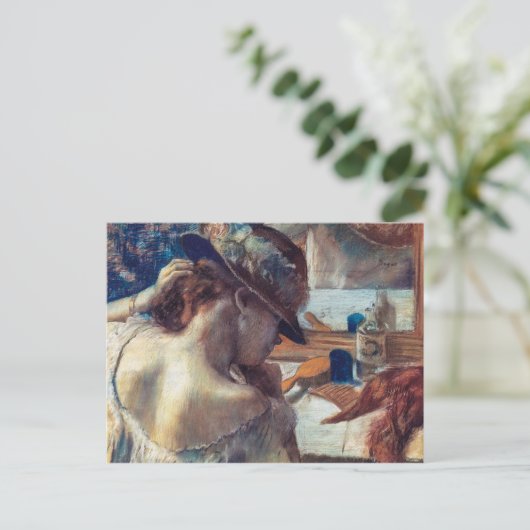 鏡で | Edgar Degas | ポストカード (スタンド正面)