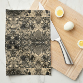 鏡とビロードの外観、クラシックベージュのユニカラー キッチンタオル