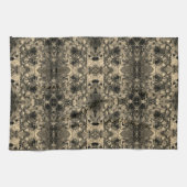 鏡とビロードの外観、クラシックベージュのユニカラー キッチンタオル (横)