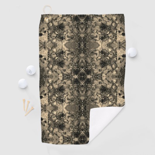 鏡とビロードの外観、クラシックベージュのユニカラー ゴルフタオル (インサイチュ)