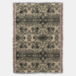 鏡とビロードの外観、クラシックベージュのユニカラー スローブランケット