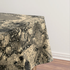 鏡とビロードの外観、クラシックベージュのユニカラー テーブルクロス