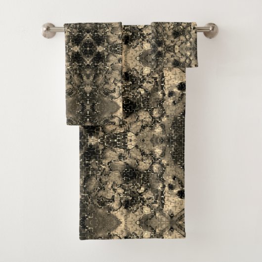 鏡とビロードの外観、クラシックベージュのユニカラー バスタオルセット (インサイチュ)