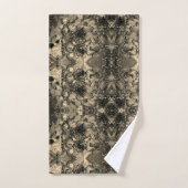 鏡とビロードの外観、クラシックベージュのユニカラー バスタオルセット (ハンドタオル)