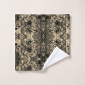 鏡とビロードの外観、クラシックベージュのユニカラー バスタオルセット (ウォッシュタオル)