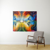 鏡とメモリの間 タペストリー (インサイチュ(横))