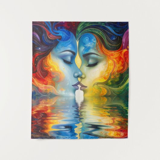 鏡とメモリの間 タペストリー (正面)