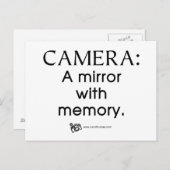 鏡とメモリ引用文 ポストカード (正面/裏面)