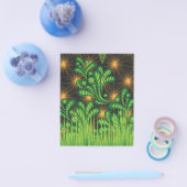 鏡と植物のデザイン チラシ (シングル)