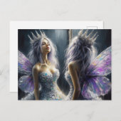 鏡に見える愛らしい妖精 ポストカード (正面/裏面)