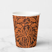 鏡のアコーンとオークの離れとフローラルパターン 紙コップ (右)