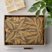 鏡のアコーンとオークの離れとフローラルパターン 薄葉紙 (ギフト)