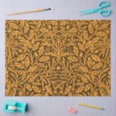 鏡のアコーンとオークの離れとフローラルパターン 薄葉紙 (クラフト)