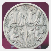 鏡のシーンを描いたケース, c.1320-30 スクエアシール (正面)