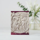 鏡のチェスのゲームを描くケース， c.1300 ポストカード (スタンド正面)