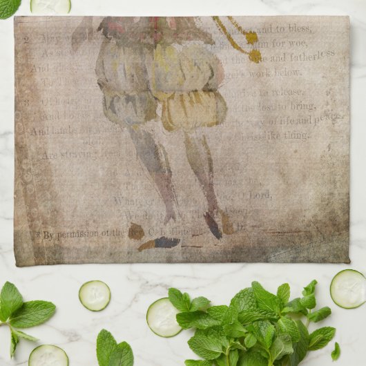 鏡のピエロ キッチンタオル (折り畳み)