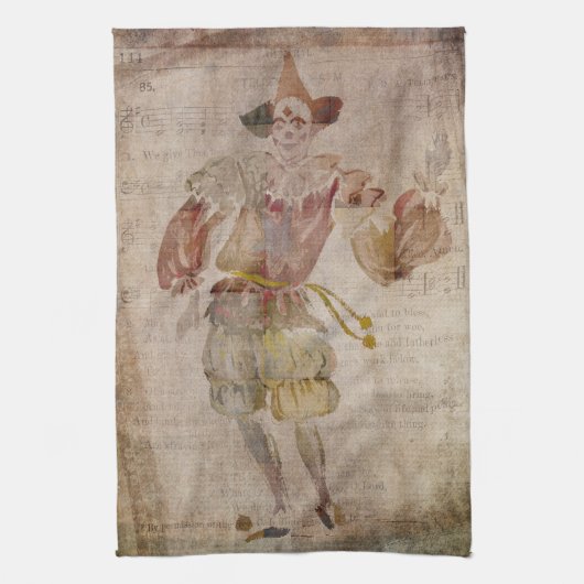 鏡のピエロ キッチンタオル (縦)