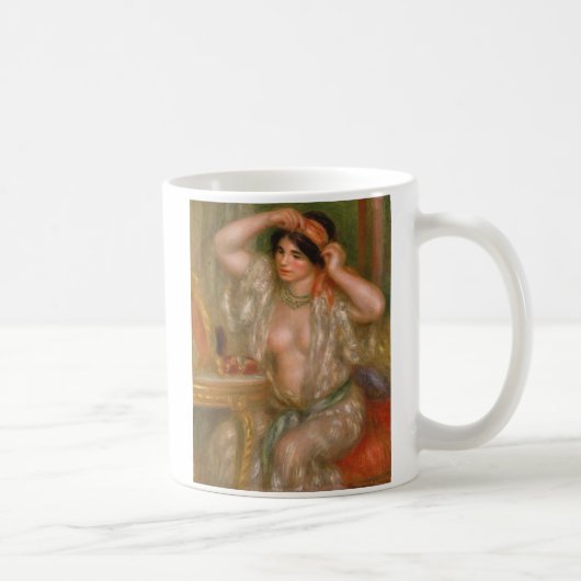 鏡のピエールAugusteルノアール| Gabrielle コーヒーマグカップ (右)