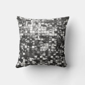 鏡のモザイク効果の抽象芸術 クッション (裏面)