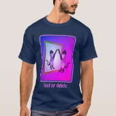 鏡の中のシャム猫パーソナライズされた Tシャツ (正面)