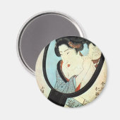 鏡の中の女,国貞鏡女国貞 マグネット (正面/裏面)