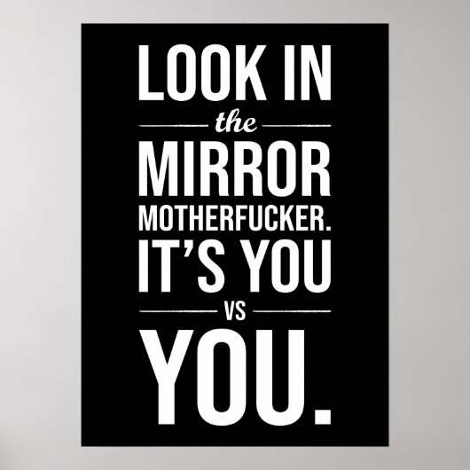 鏡の中を見る – あなたvs やる気を起こさせる You - ポスター (正面)