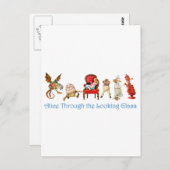 鏡の国のアリスとお友達 ポストカード (正面/裏面)