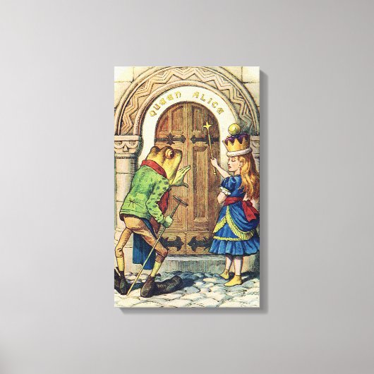 鏡の国のアリス女王さま キャンバスプリント (正面)