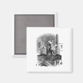 鏡の国のアリス マグネット (正面/裏面)