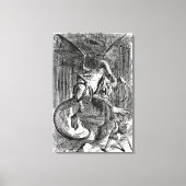 鏡の国のアリス – Jabberwocky キャンバスプリント (正面)