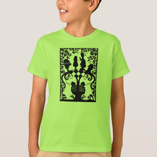 鏡の国のTシャツのアリス Tシャツ (正面)