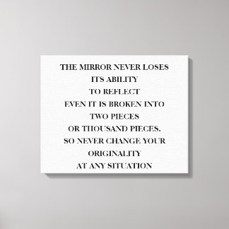 鏡の時代を超越した力は何でも反射する キャンバスプリント