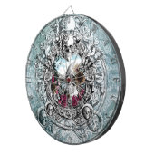 鏡の景色の頭骨 ダーツボード (正面右)