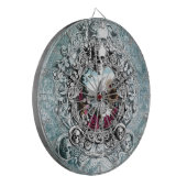 鏡の景色の頭骨 ダーツボード (正面左)