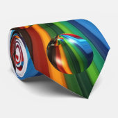 鏡の球の虹の爆発 ネクタイ (ロール)