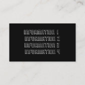 鏡の球の音楽業界カード 名刺 (裏面)