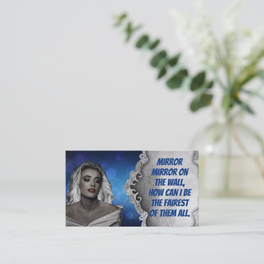 鏡の鏡のサロンの名刺 名刺 (スタンド正面)