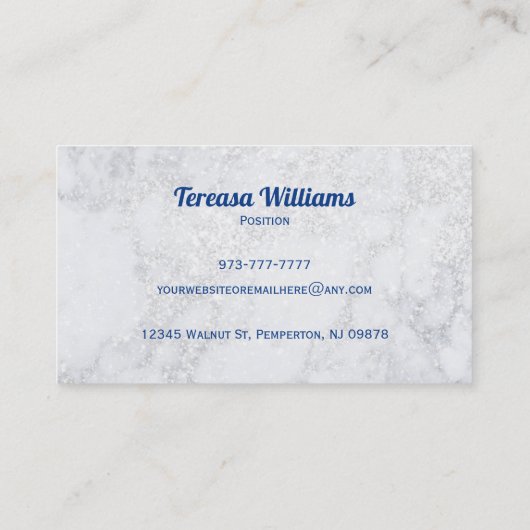 鏡の鏡のサロンの名刺 名刺 (裏面)