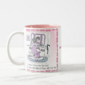 鏡の鏡のマグ ツートーンマグカップ (左)