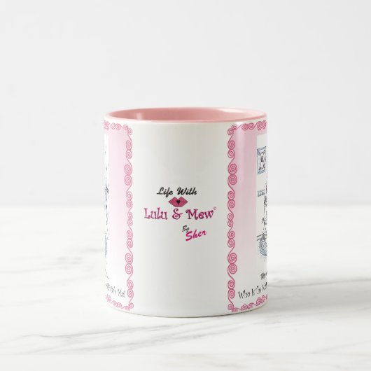 鏡の鏡のマグ ツートーンマグカップ (中央)