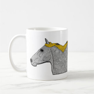 鏡の馬 コーヒーマグカップ